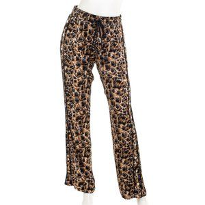 KOOPLES Abstract Animal Print Side-Snap Pants